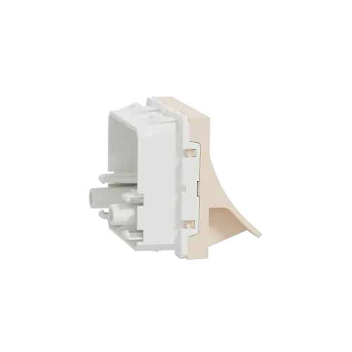 Вывод кабеля 16А, бежевый, 2 модуля, Unica New Schneider NU386244