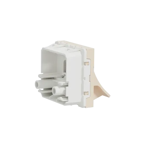 Вывод кабеля 16А, бежевый, 2 модуля, Unica New Schneider NU386244