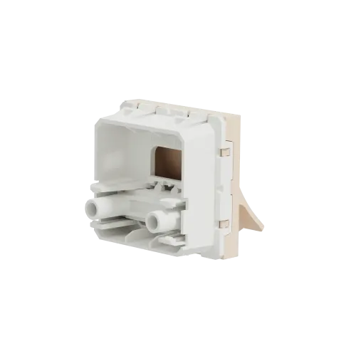 Вывод кабеля 16А, бежевый, 2 модуля, Unica New Schneider NU386244