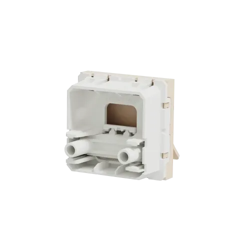 Вывод кабеля 16А, бежевый, 2 модуля, Unica New Schneider NU386244