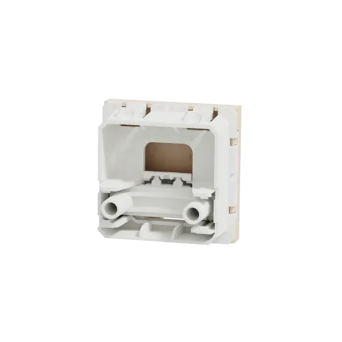 Вывод кабеля 16А, бежевый, 2 модуля, Unica New Schneider NU386244