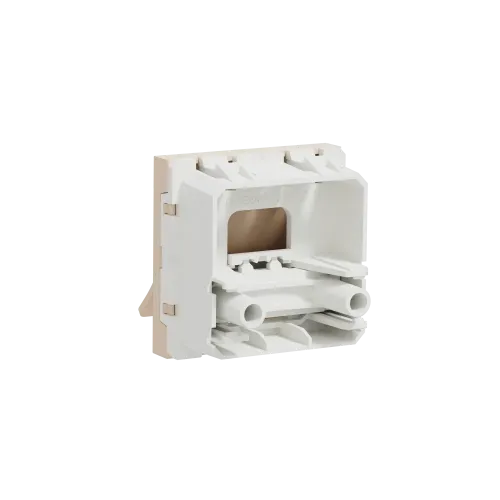Вывод кабеля 16А, бежевый, 2 модуля, Unica New Schneider NU386244
