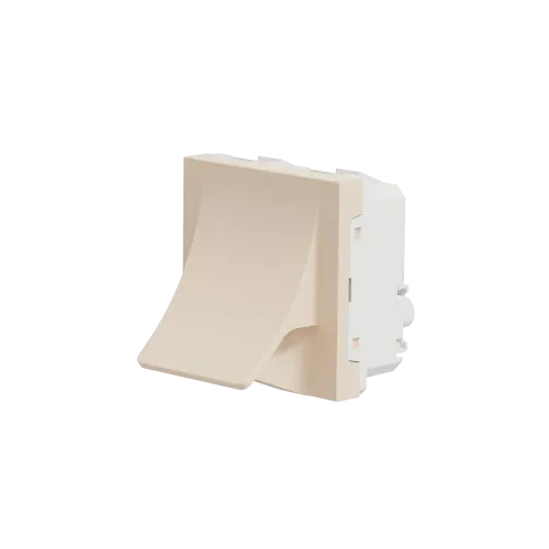 Вывод кабеля 16А, бежевый, 2 модуля, Unica New Schneider NU386244