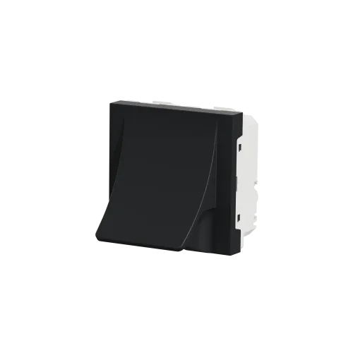 Вывод кабеля 16А, антрацит, 2 модуля, Unica New Schneider NU386254