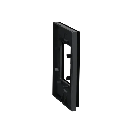 Рамка 1-постовая, горизонтальная, каучук / антрацит, Unica New Schneider NU600282