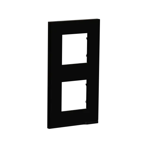 2 постовая рамка вертикальная Unica Pure каучук, Unica New Schneider NU6004V82
