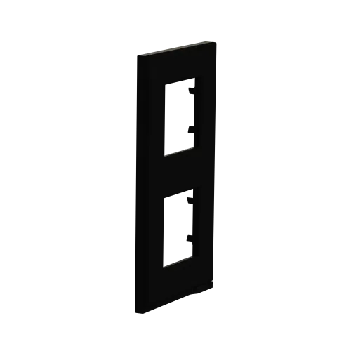2 постовая рамка вертикальная Unica Pure каучук, Unica New Schneider NU6004V82