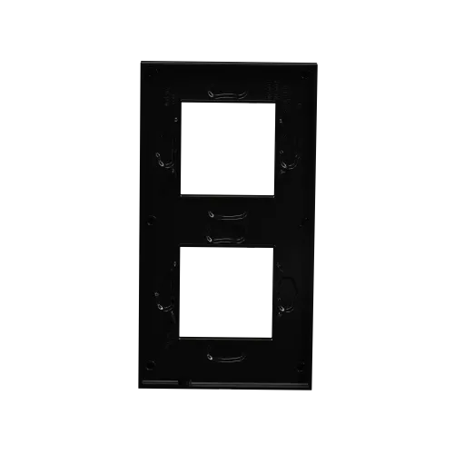 2 постовая рамка вертикальная Unica Pure каучук, Unica New Schneider NU6004V82