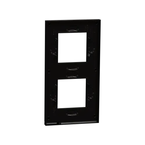2 постовая рамка вертикальная Unica Pure каучук, Unica New Schneider NU6004V82