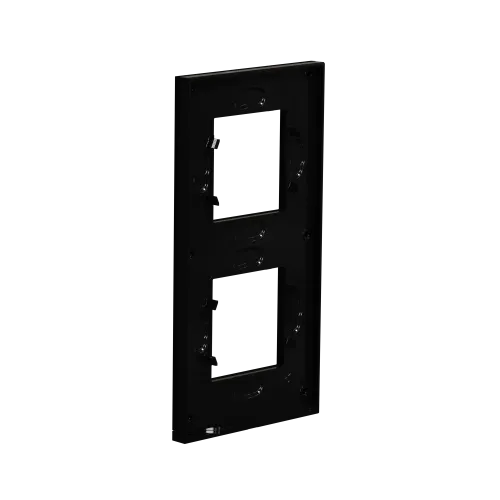 2 постовая рамка вертикальная Unica Pure каучук, Unica New Schneider NU6004V82