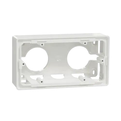 Коробка для открытой установки 2-поста, белый, Unica New Schneider NU800418