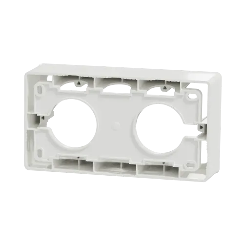 Коробка для открытой установки 2-поста, белый, Unica New Schneider NU800418
