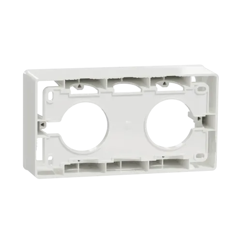 Коробка для открытой установки 2-поста, белый, Unica New Schneider NU800418