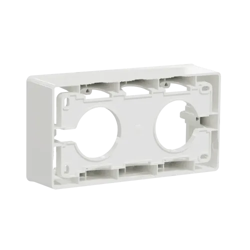 Коробка для открытой установки 2-поста, белый, Unica New Schneider NU800418