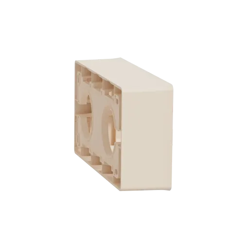 Коробка для открытой установки 2-поста, бежевый, Unica New Schneider NU800444