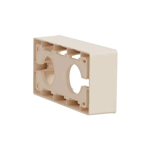 Коробка для открытой установки 2-поста, бежевый, Unica New Schneider NU800444