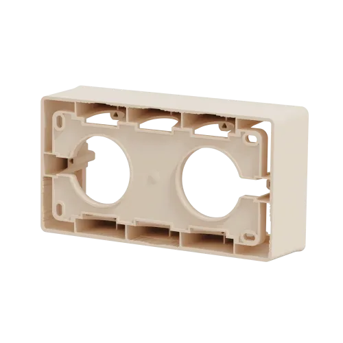 Коробка для открытой установки 2-поста, бежевый, Unica New Schneider NU800444