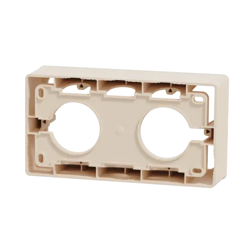 Коробка для открытой установки 2-поста, бежевый, Unica New Schneider NU800444