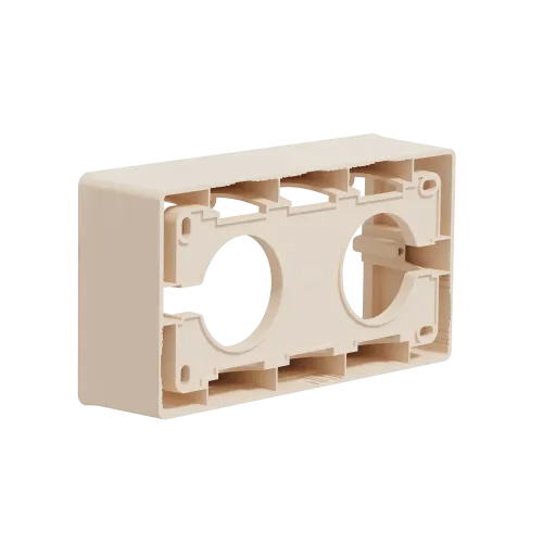 Коробка для открытой установки 2-поста, бежевый, Unica New Schneider NU800444