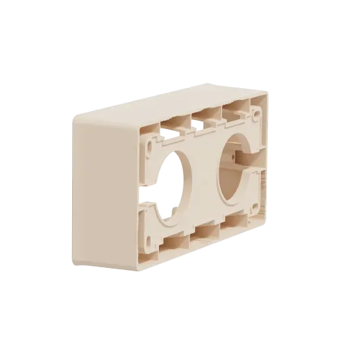 Коробка для открытой установки 2-поста, бежевый, Unica New Schneider NU800444