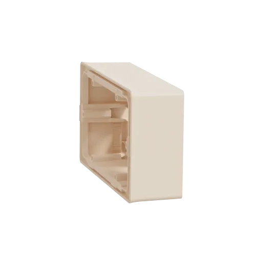 Коробка для открытой установки 2-поста, бежевый, Unica New Schneider NU800444