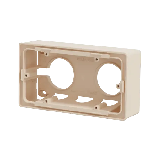 Коробка для открытой установки 2-поста, бежевый, Unica New Schneider NU800444