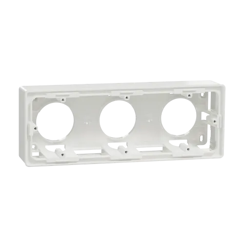 Коробка для открытой установки 3-поста, белый, Unica New Schneider NU800618