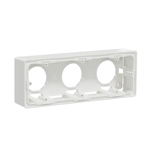 Коробка для открытой установки 3-поста, белый, Unica New Schneider NU800618
