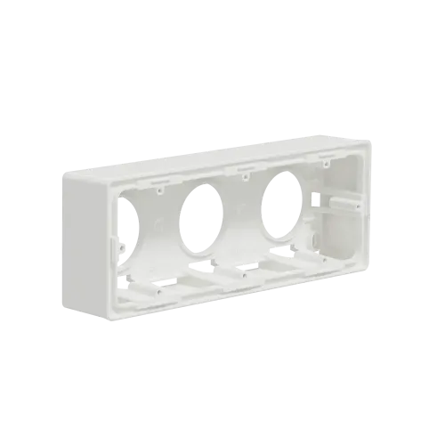 Коробка для открытой установки 3-поста, белый, Unica New Schneider NU800618
