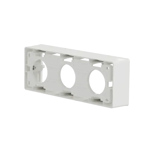 Коробка для открытой установки 3-поста, белый, Unica New Schneider NU800618