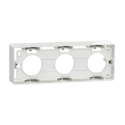 Коробка для открытой установки 3-поста, белый, Unica New Schneider NU800618