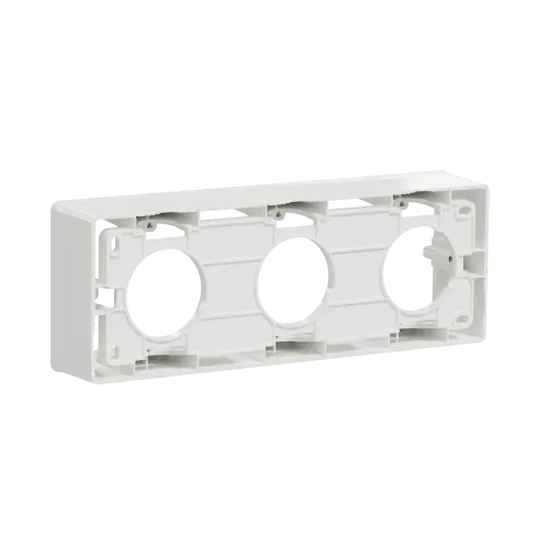 Коробка для открытой установки 3-поста, белый, Unica New Schneider NU800618