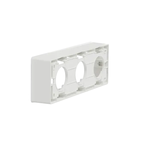 Коробка для открытой установки 3-поста, белый, Unica New Schneider NU800618