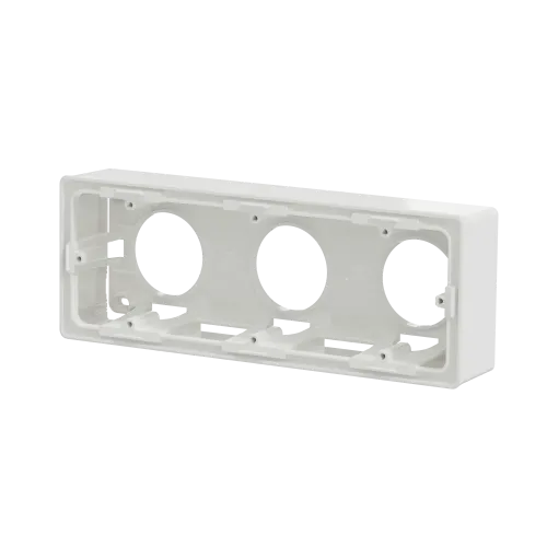 Коробка для открытой установки 3-поста, белый, Unica New Schneider NU800618
