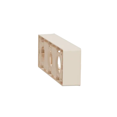 Коробка для открытой установки 3-поста, бежевый, Unica New Schneider NU800644