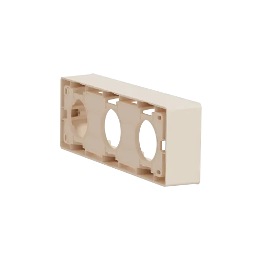 Коробка для открытой установки 3-поста, бежевый, Unica New Schneider NU800644