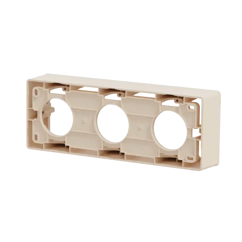 Коробка для открытой установки 3-поста, бежевый, Unica New Schneider NU800644