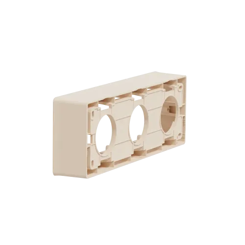 Коробка для открытой установки 3-поста, бежевый, Unica New Schneider NU800644