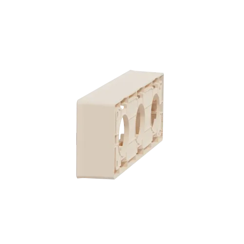 Коробка для открытой установки 3-поста, бежевый, Unica New Schneider NU800644
