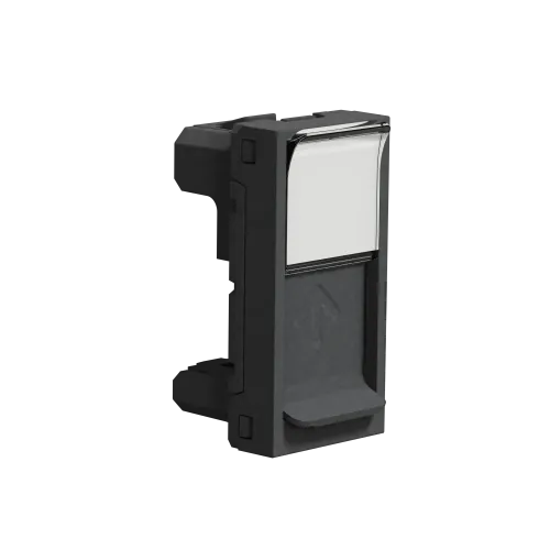 Накладка RJ45, антрацит, 1 модуль, Unica New Schneider NU941054