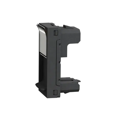 Накладка RJ45, антрацит, 1 модуль, Unica New Schneider NU941054