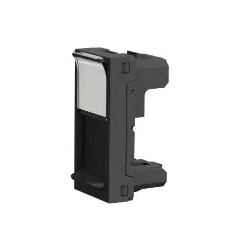 Накладка RJ45, антрацит, 1 модуль, Unica New Schneider NU941054
