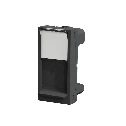 Накладка RJ45, антрацит, 1 модуль, Unica New Schneider NU941054