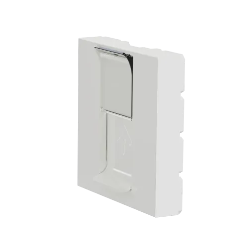 Накладка RJ45, белый, 2 модуля, Unica New Schneider NU941118