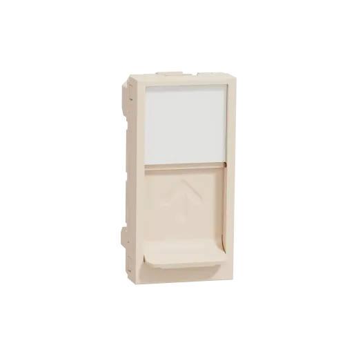 Центральная плата RJ45 Keystone / Systimax, бежевый, 1 модуль, Unica New Schneider NU946044
