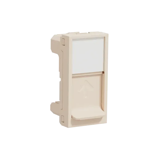 Центральная плата RJ45 Keystone / Systimax, бежевый, 1 модуль, Unica New Schneider NU946044