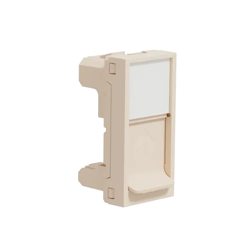 Центральная плата RJ45 Keystone / Systimax, бежевый, 1 модуль, Unica New Schneider NU946044