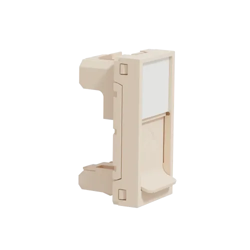 Центральная плата RJ45 Keystone / Systimax, бежевый, 1 модуль, Unica New Schneider NU946044
