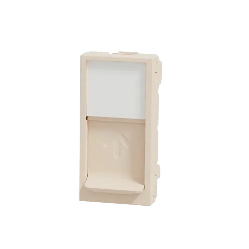 Центральная плата RJ45 Keystone / Systimax, бежевый, 1 модуль, Unica New Schneider NU946044