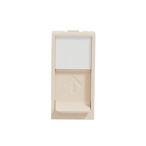 Центральная плата RJ45 Keystone / Systimax, бежевый, 1 модуль, Unica New Schneider NU946044